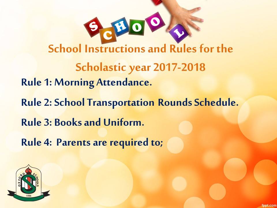  Instructions and Rules  2017-2018