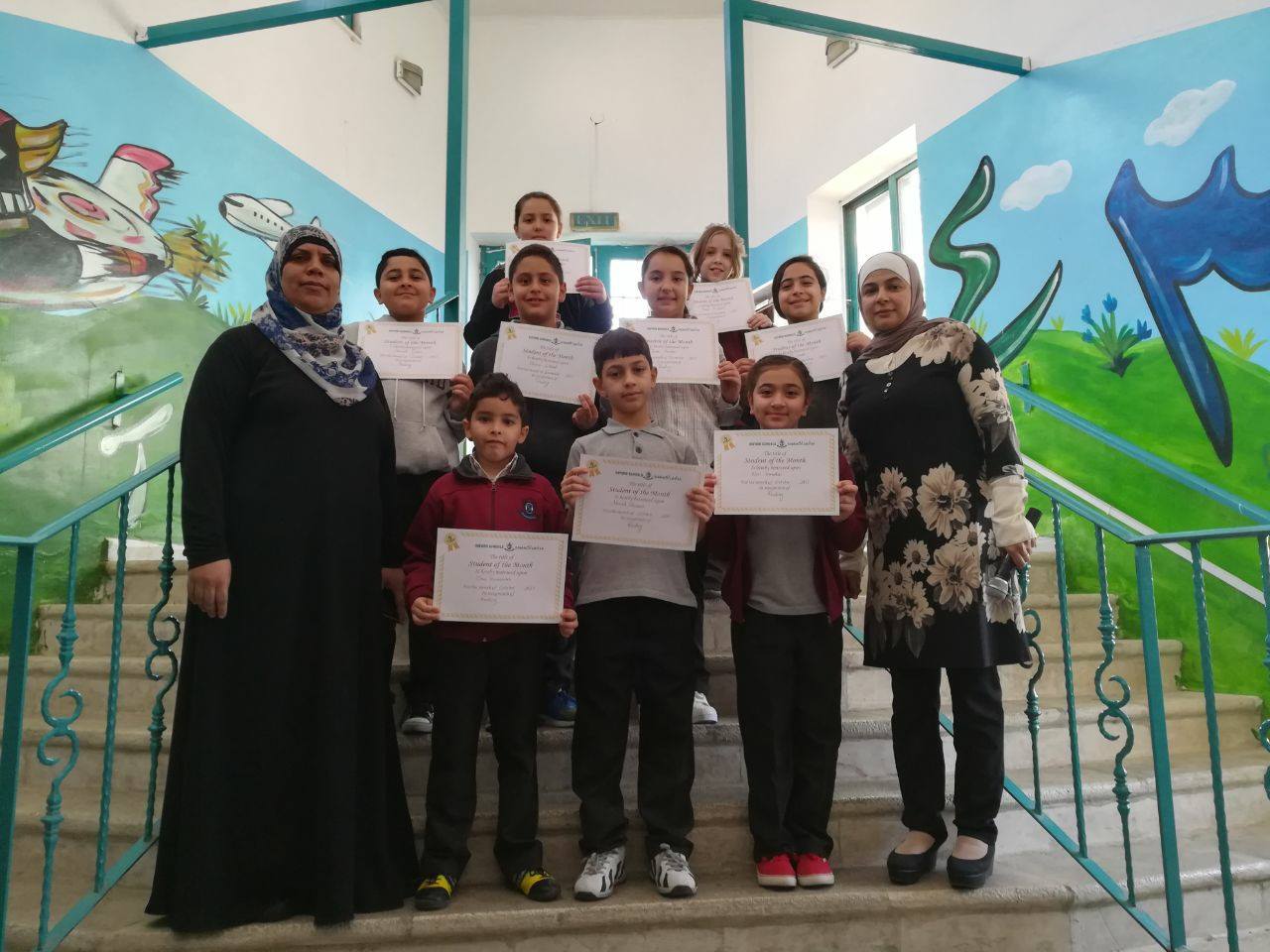 Students of the month, Grade 4.