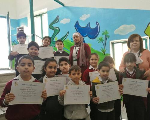 Students of the month, Grades 2 &amp; 3.