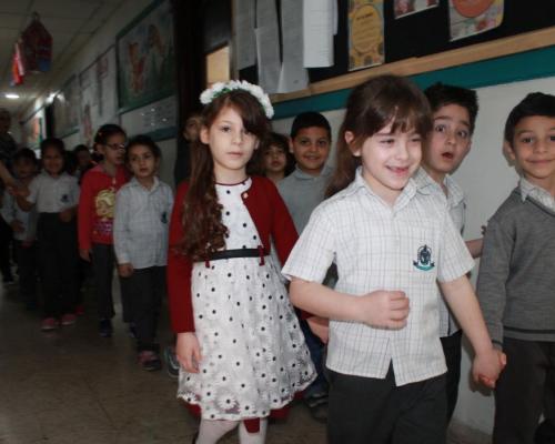 KG2 Students Visit Grade 1 - Elementary Section